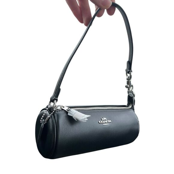 Coach Nolita Barrel Bag Black Leather - Picture 1 of 12